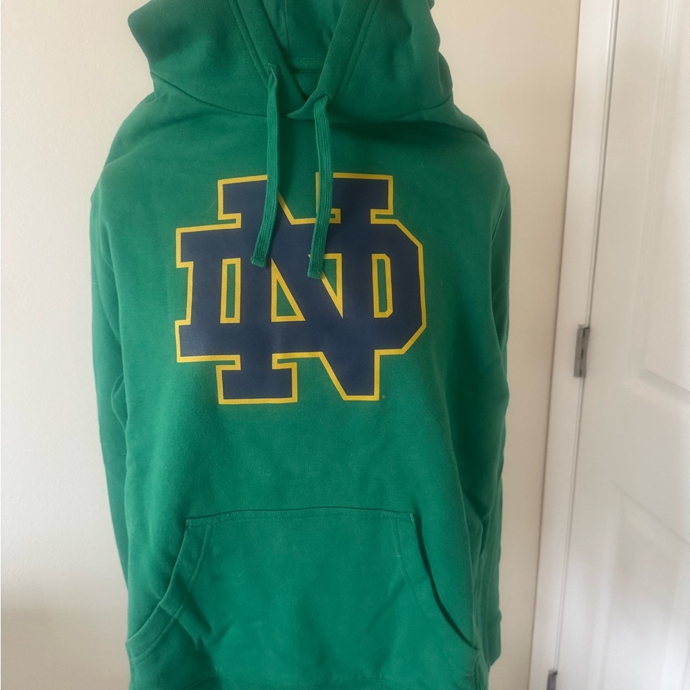Green Notre Dame Hoodie Size L